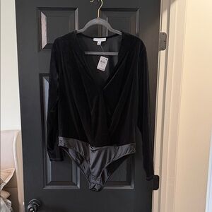 Black Velvet Bodysuit